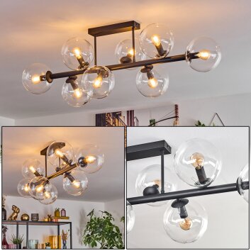 Gastor Plafonnier, Boule lumineuse Clair, 8 lumières Gastor Plafonnier, Boule lumineuse Clair, 8 lumières