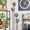 Gastor Lampadaire 30 cm Bois foncé, Noir, 4 lumières