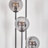 Gastor Lampadaire 30 cm Bois foncé, Noir, 4 lumières