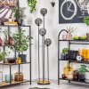 Gastor Lampadaire 30 cm Bois foncé, Noir, 4 lumières