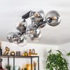 Chehalis Plafonnier, Boule lumineuse Clair, Fumé, 10 lumières