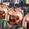 Koyoto Suspension, Boule lumineuse, Suspension Cuivré, 3 lumières