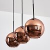 Koyoto Suspension, Boule lumineuse, Suspension Cuivré, 3 lumières