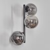 Chehalis Boule lumineuse, Applique murale Fumé, 3 lumières