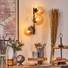 Chehalis Boule lumineuse, Applique murale Ambre, 3 lumières
