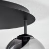 Gastor Plafonnier, Boule lumineuse 45 cm Clair, Fumé, 5 lumières