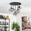 Gastor Plafonnier, Boule lumineuse 45 cm Clair, Fumé, 5 lumières