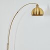 Baloca Lampadaire Laiton, Noir, 1 lumière