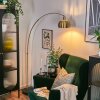 Baloca Lampadaire Laiton, Noir, 1 lumière
