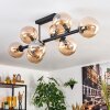 Gastor Plafonnier, Boule lumineuse Ambre, 8 lumières