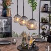 Ripoll Suspension, Boule lumineuse, Suspension Clair, Fumé, 3 lumières