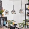 Ripoll Suspension, Boule lumineuse, Suspension Clair, Fumé, 3 lumières