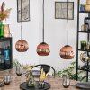 Ripoll Suspension, Boule lumineuse, Suspension Cuivré, 3 lumières