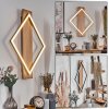 Cabanas Applique murale LED Couleur bois, Noir, 1 lumière