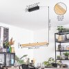 Fugelsta Suspension, Suspension LED Noir, 1 lumière