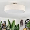 Foggia Plafonnier Nickel mat, 3 lumières