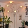 Nikkala Lampadaire Chrome, Blanc, 5 lumières