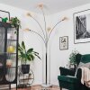 Nikkala Lampadaire Chrome, Blanc, 5 lumières