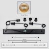 Koyoto Suspension, Boule lumineuse, Suspension Or, Clair, 3 lumières