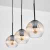 Koyoto Suspension, Boule lumineuse, Suspension Ambre, Clair, 3 lumières