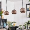Koyoto Suspension, Boule lumineuse, Suspension Cuivré, 3 lumières