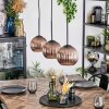 Koyoto Suspension, Boule lumineuse, Suspension Cuivré, 3 lumières