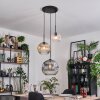Koyoto Suspension, Boule lumineuse, Suspension, Suspension grappe 30 cm Ambre, Clair, Fumé, 3 lumières