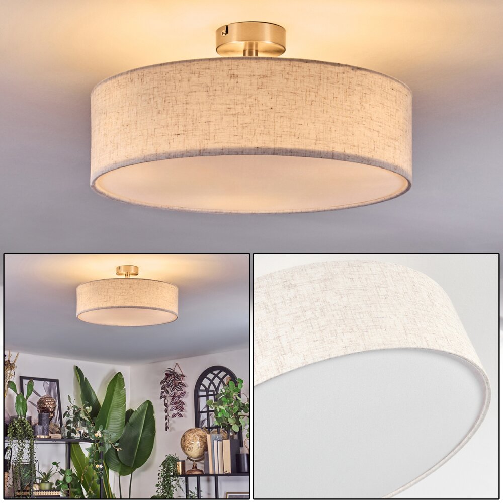 Foggia Plafonnier Nickel mat, 3 lumières main product photo