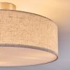 Foggia Plafonnier Nickel mat, 3 lumières