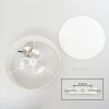 Foggia Plafonnier Nickel mat, 3 lumières
