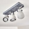 Plafonnier Lomma Gris, 3 lumières