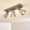Plafonnier Lomma Gris, 3 lumières