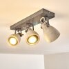 Plafonnier Lomma Gris, 3 lumières
