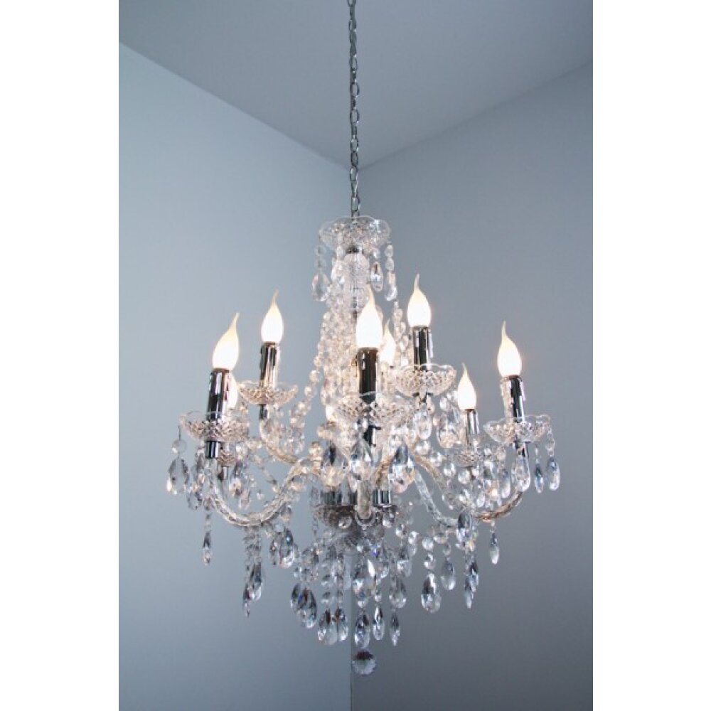 Lustre Reality Transparent, 9 lumières main product photo