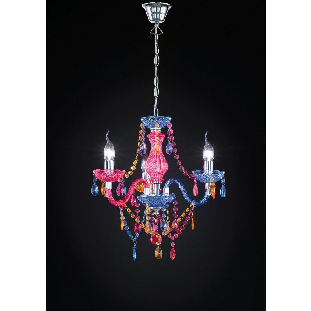 LÜSTER Lustre Luminaires Reality Multicolore, 3 lumières main product photo