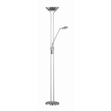 SPOCK Lampadaire, Lampadaire Luminaires Reality LED Nickel mat, 2 lumières