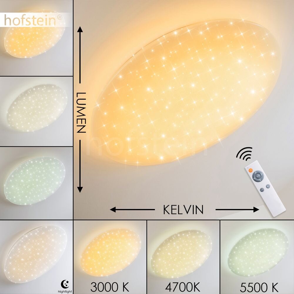 Plafonnier Trio NAGANO LED Blanc, 1 lumière, Télécommandes, Changeur de couleurs main product photo