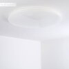 Plafonnier Trio NAGANO LED Blanc, 1 lumière, Télécommandes, Changeur de couleurs