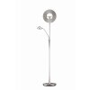 Quebec Lampadaire, Lampadaire Luminaires Trio LED Nickel mat, 1 lumière