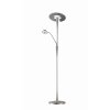 Quebec Lampadaire Luminaires Trio LED Nickel mat, 1 lumière