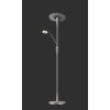 Quebec Lampadaire Luminaires Trio LED Nickel mat, 1 lumière