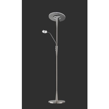Quebec Lampadaire Luminaires Trio LED Nickel mat, 1 lumière Quebec Lampadaire Luminaires Trio LED Nickel mat, 1 lumière