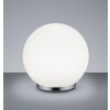 Lampe à poser Reality George LED Chrome, 1 lumière, Télécommandes, Changeur de couleurs