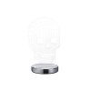 Lampe à poser Reality Skull LED Chrome, 1 lumière