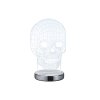 Lampe à poser Reality Skull LED Chrome, 1 lumière
