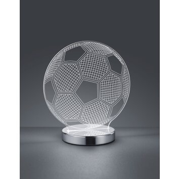 Lampe à poser Reality Ball LED Chrome, 1 lumière Lampe à poser Reality Ball LED Chrome, 1 lumière