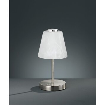 Lampe à poser Reality EMMY LED Nickel mat, 1 lumière