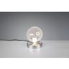 Lampe à poser Reality SMILEY LED Chrome, 1 lumière, Changeur de couleurs