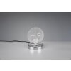 Lampe à poser Reality SMILEY LED Chrome, 1 lumière, Changeur de couleurs