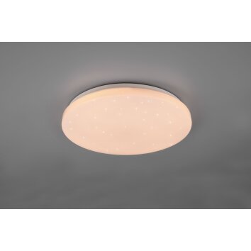 Plafonnier Reality Kira LED Blanc, 1 lumière, Télécommandes, Changeur de couleurs